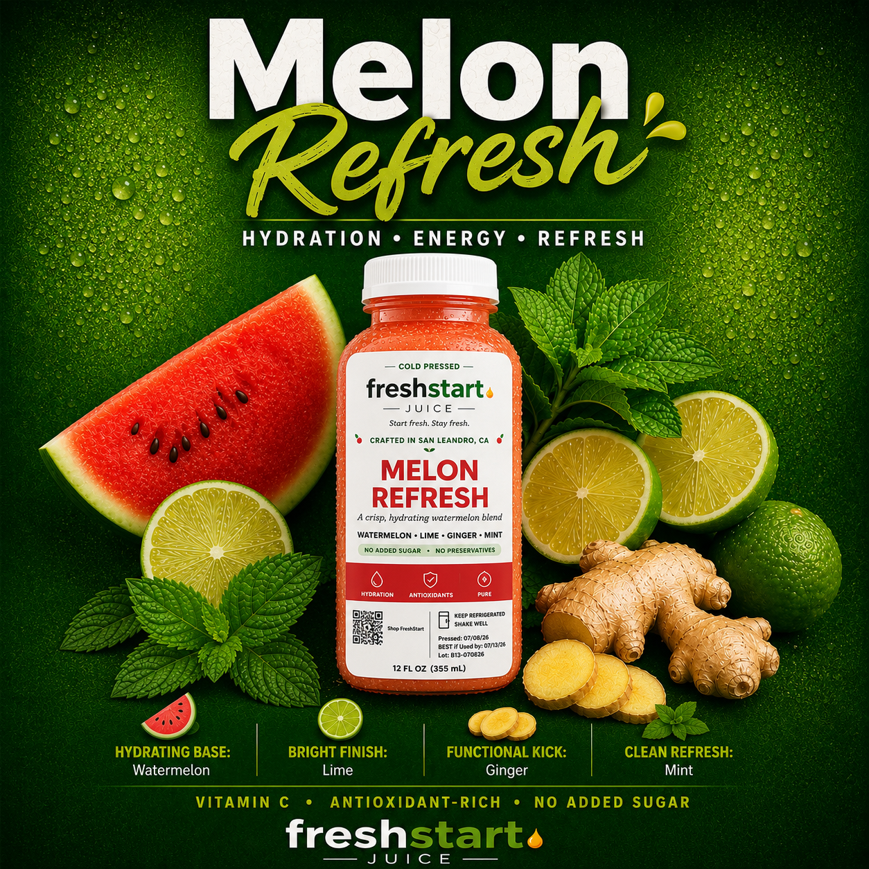 Melon Refresh campaign poster