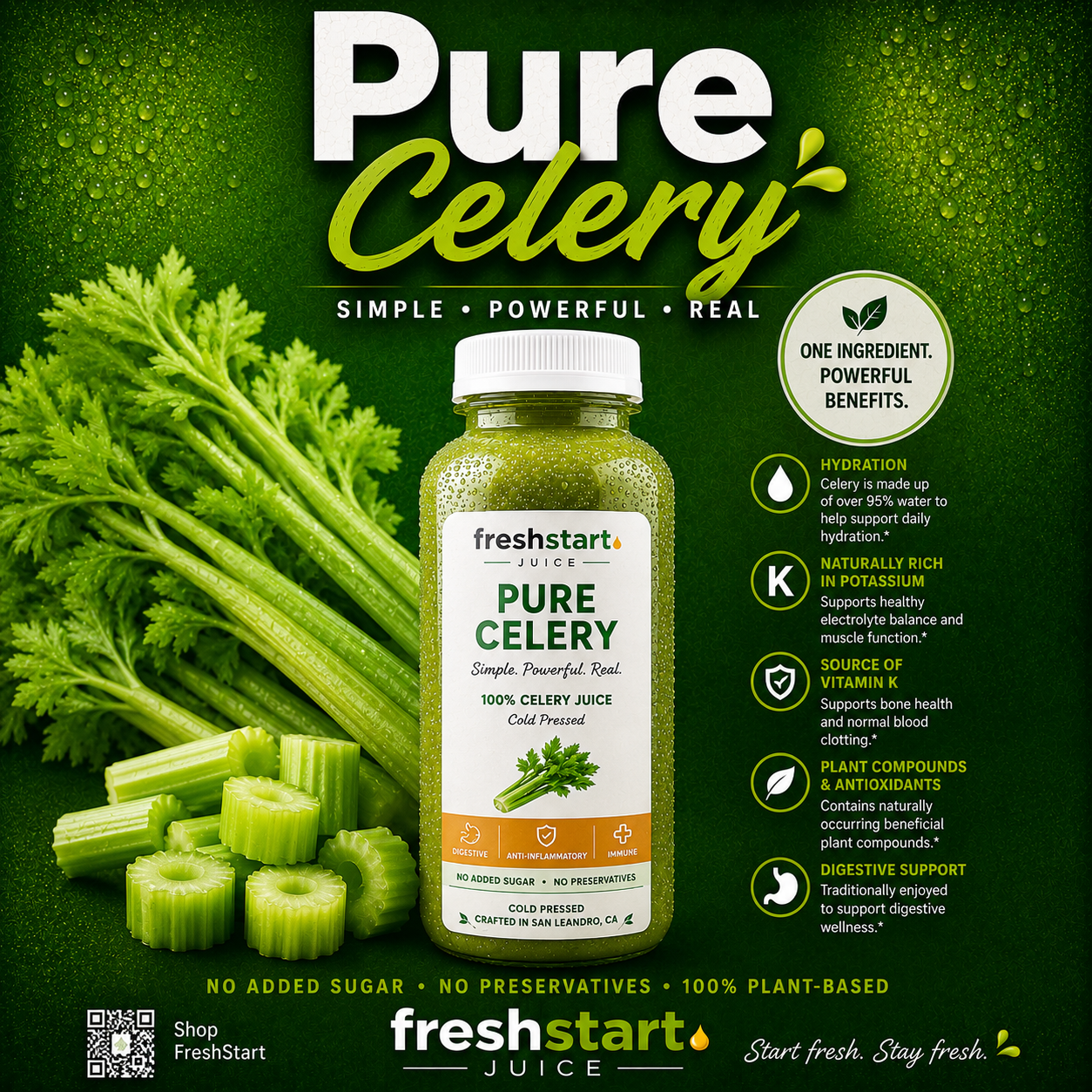 Pure Celery cold-pressed juice