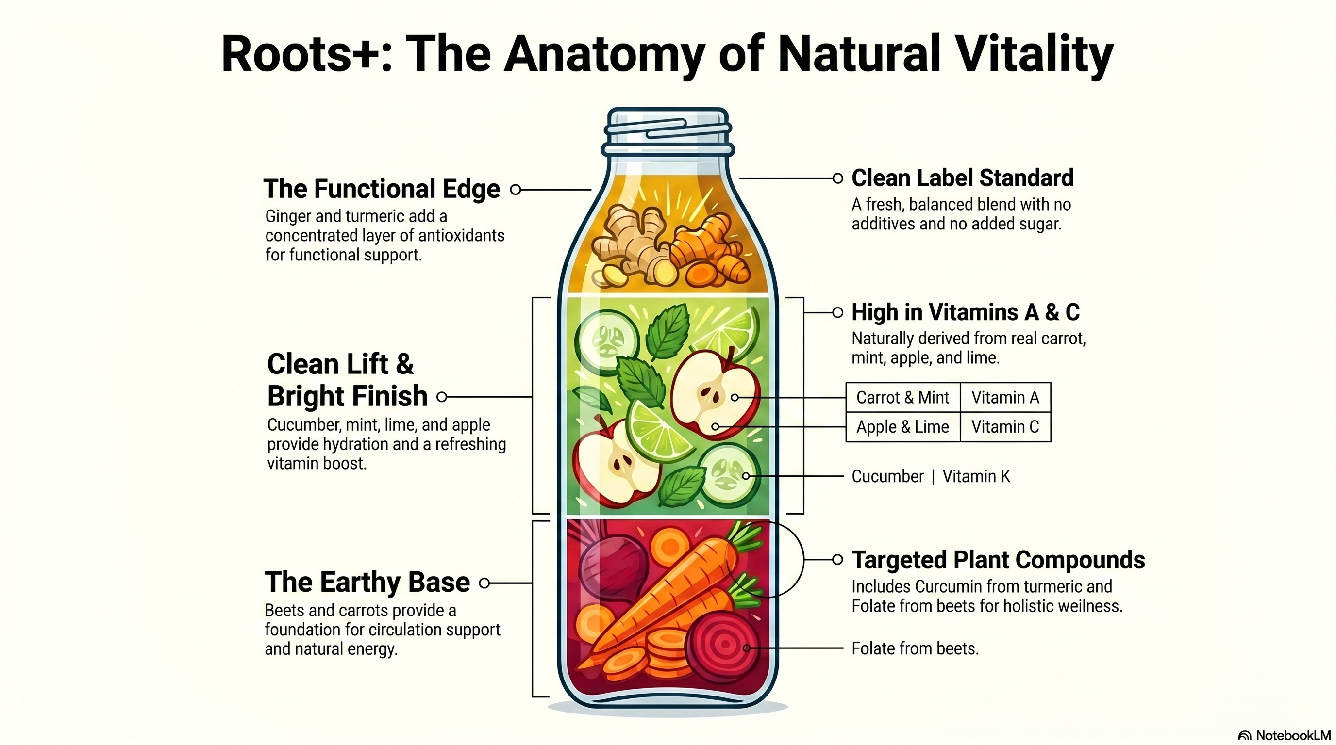 Roots+ Anatomy of Natural Vitality infographic